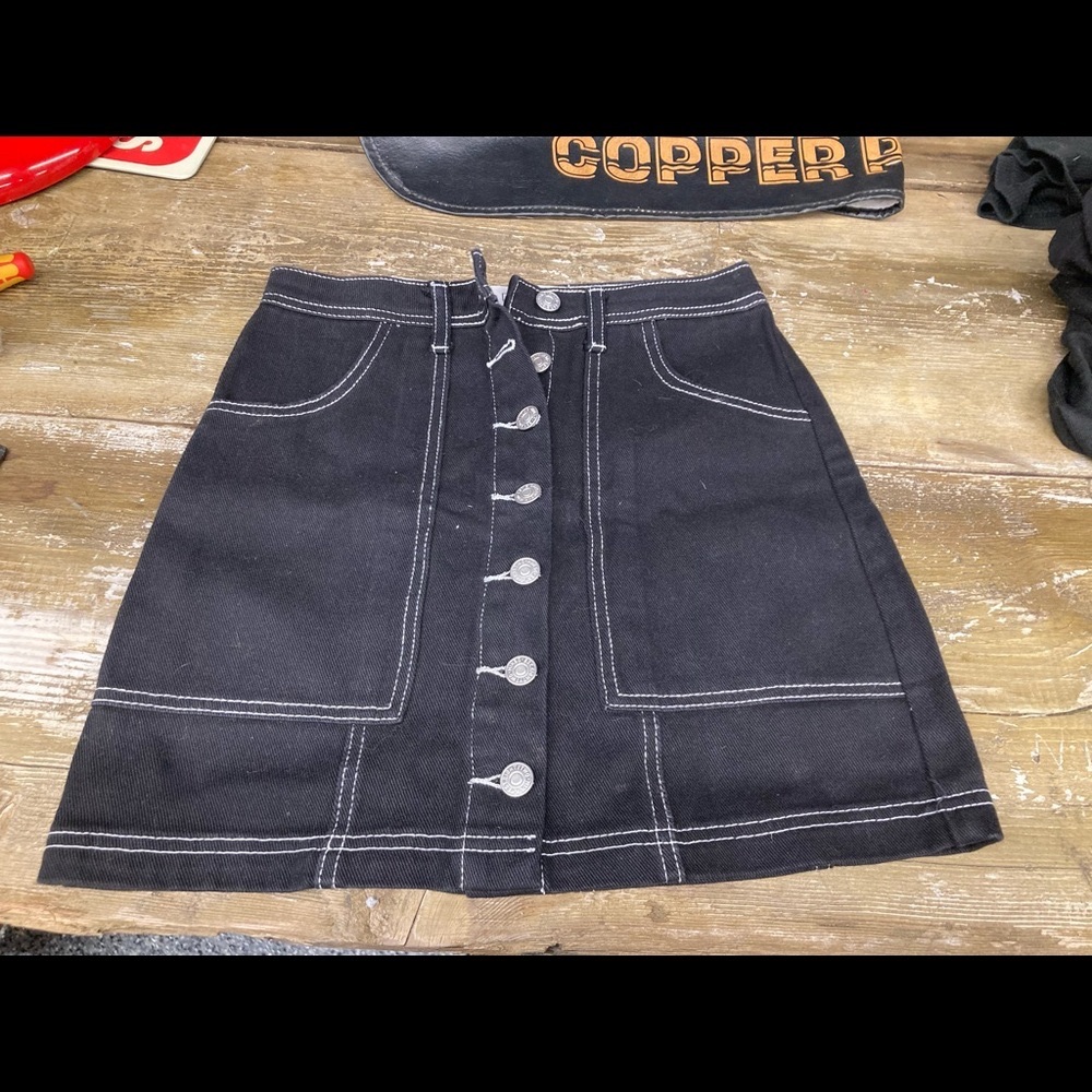 Ardene denim black skirt